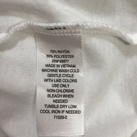 a.n.a A New Approach White V-Neck Sleeveless Tank Top L - Picture 4 of 4